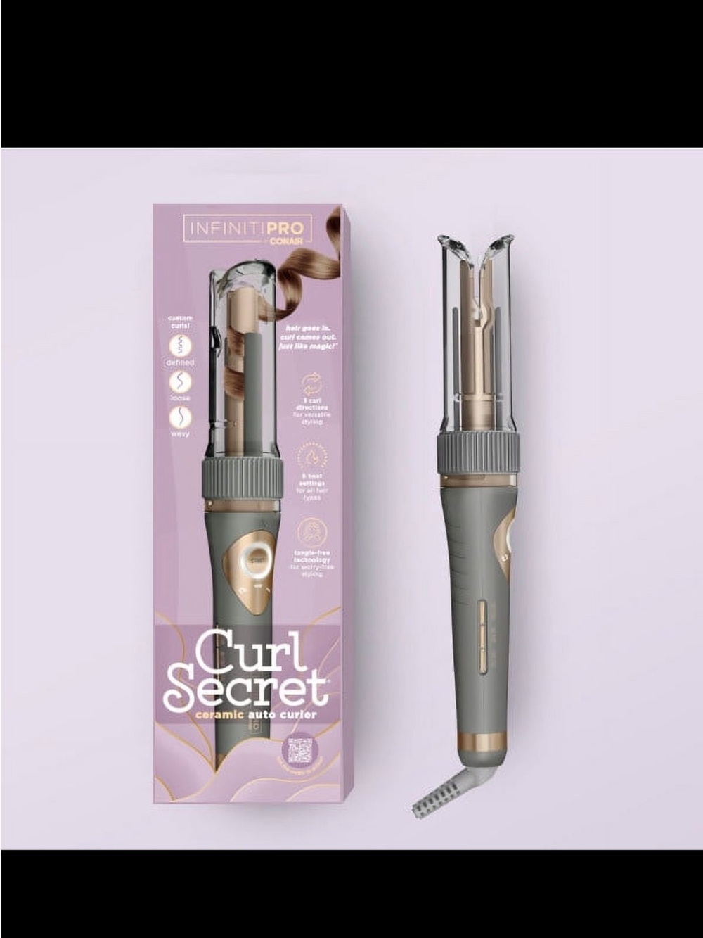 CONAIR InfinitiPRO Curl Secret CD1031 3/4" Automatic Ceramic Hair Curler NEW!$89